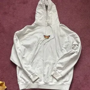 Brandy Melville Other Brandy Melville Discontinued Monarch Butterfly White Hoodie Poshmark